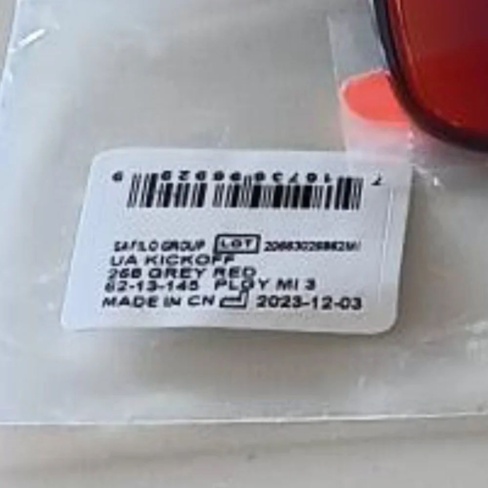 UNDER ARMOUR KICKOFF Sunglasses Red Mirror Lens Rectangular Gray Frame NEW